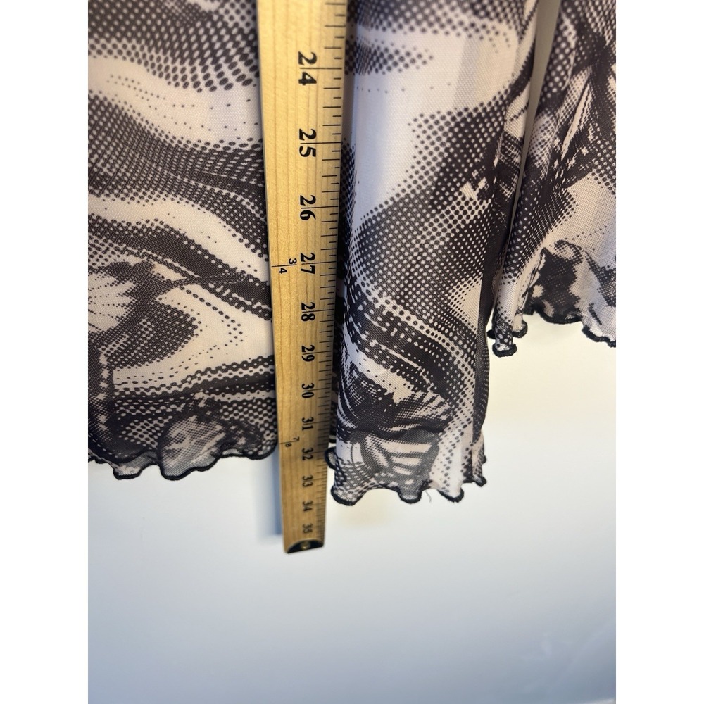 Y2K Style Urban Outfitters Rave Butterfly Techno Dress Women M Gray Coquette - Picture 9 of 11